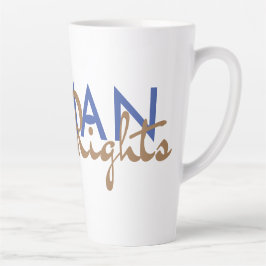 Caneca De Café Latte Linha de vida dos direitos humanos