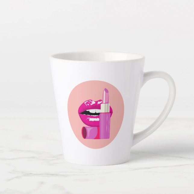 Caneca De Café Latte Lips (Direita)