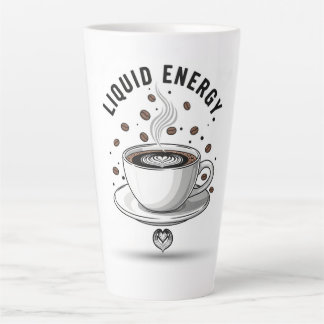 Caneca De Café Latte Liquid Energy Coffee Cup