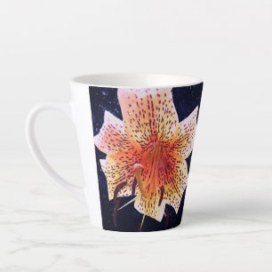 Caneca De Café Latte Lírio Tigre