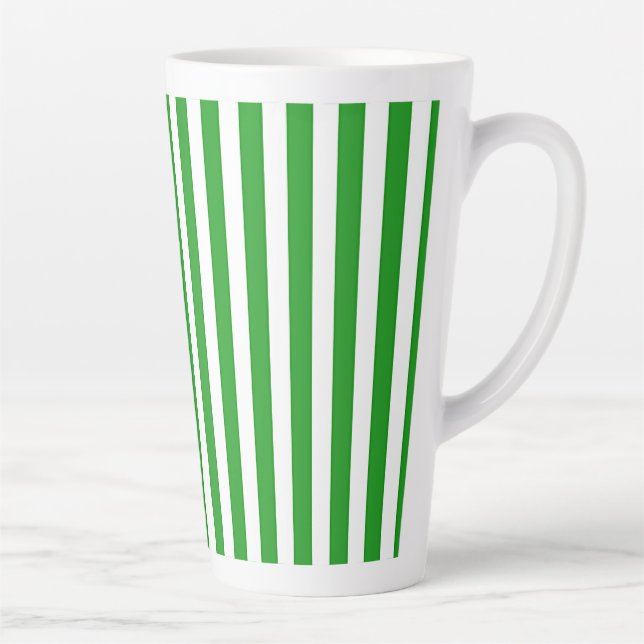 Caneca De Café Latte Listra Verde   (Direita)