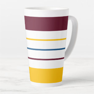 Caneca De Café Latte Listras Âmbar Amora Outonais