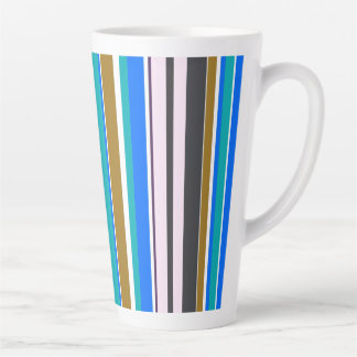 Caneca De Café Latte Listras Modernas e Tendências