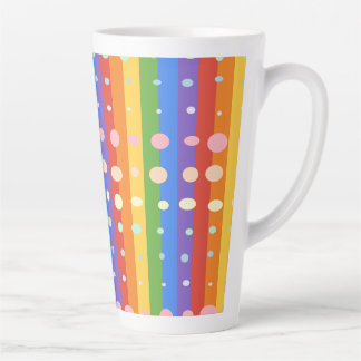 CANECA DE CAFÉ LATTE LISTRAS PONTO ARCO-ÍRIS