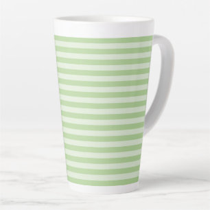 Caneca De Café Latte Listras Verdes