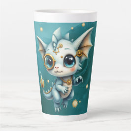 Caneca De Café Latte Little Steam Dragon – Professional Chaos Engineer.