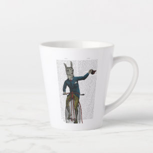 Caneca De Café Latte Llama sobre bicicleta