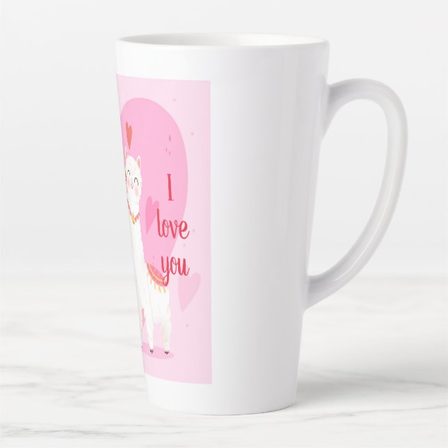 Caneca De Café Latte Llama te diga (Direita)
