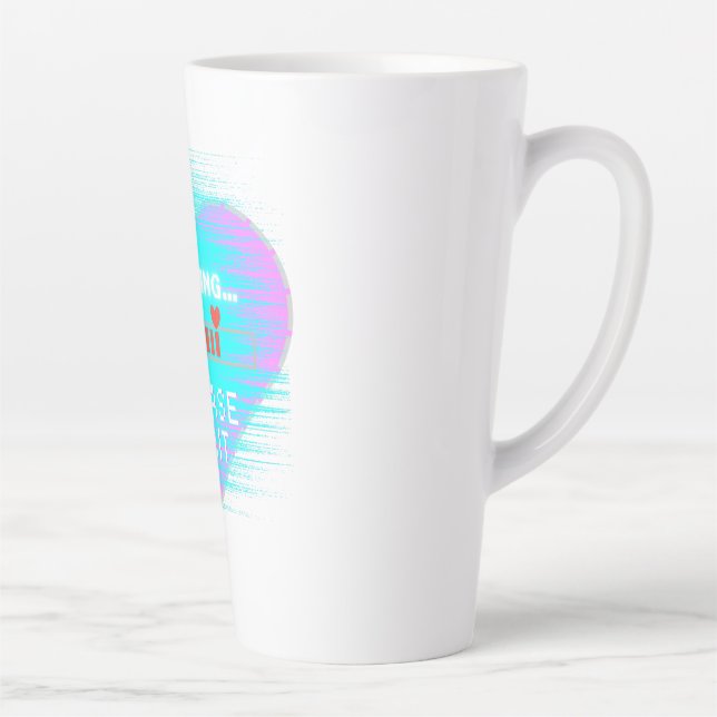 Caneca De Café Latte Loading Heart Retro Gamer (Direita)