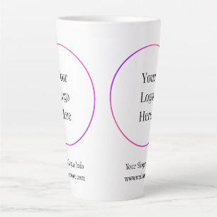 Caneca De Café Latte Logotipo comercial   Modern Company Modelo