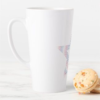 Caneca De Café Latte logotipo de estrela na caneca de latte
