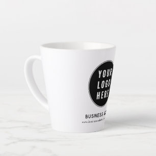 Caneca De Café Latte Logotipo de Negócios Moderno Promocional Personali