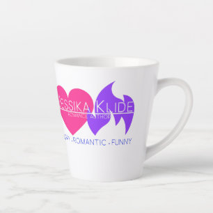 Caneca De Café Latte Logotipo do autor Jessika Klide Romance Latte