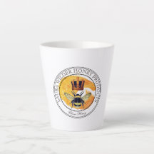 Logotipo Dourado de Abelhas de Mel Produtos à base