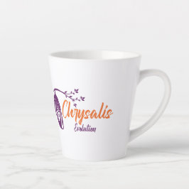 Caneca De Café Latte Logotipo Duplo Evolucionado por Chrysalis