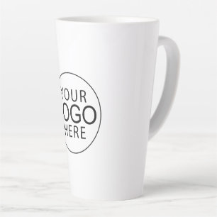 Caneca De Café Latte Logotipo Empresarial Simples Eventos Corporativos