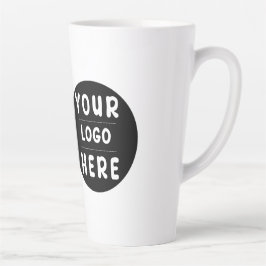 Caneca De Café Latte Logotipo ou imagem personalizada para negócios
