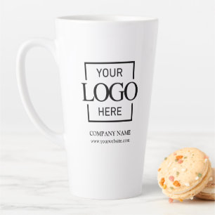 Caneca De Café Latte Logotipo Personalizado de Pequena Empresa Marca Pe