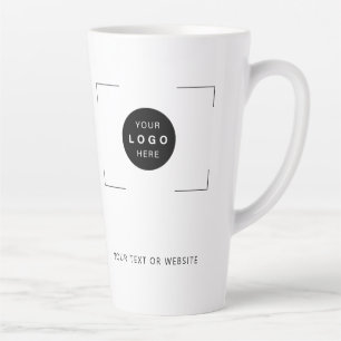 Caneca De Café Latte Logótipo personalizado marca corporativa simples p