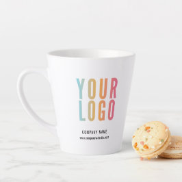 Caneca De Café Latte Logotipo Promocional Empresarial