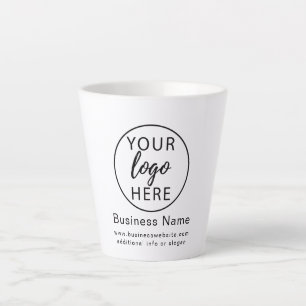 Caneca De Café Latte logotipo Simple Business