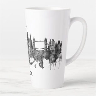 Caneca De Café Latte London England Skyline BW