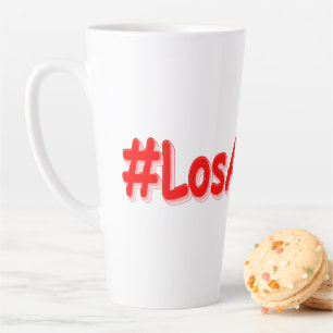 Caneca De Café Latte "#Los Angeles" Design. Comprar Agora