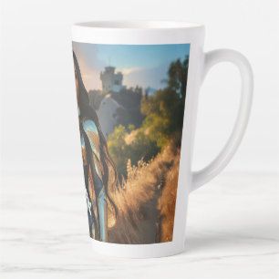 CANECA DE CAFÉ LATTE LOS ANGELES - SUPER-HERÓI