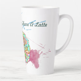 Caneca De Café Latte Lotus Mandala