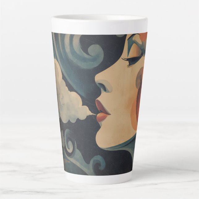 Caneca De Café Latte Louise Tasse latte  (Frente)