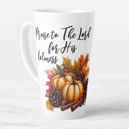 Caneca De Café Latte Louvado Senhor