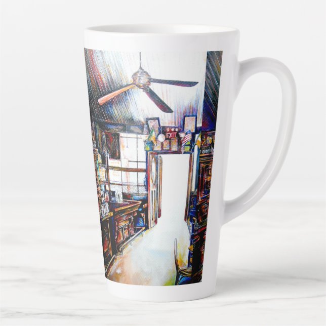 Caneca De Café Latte Love is Not a Wall, It&#x27;s a Bridge (Direita)