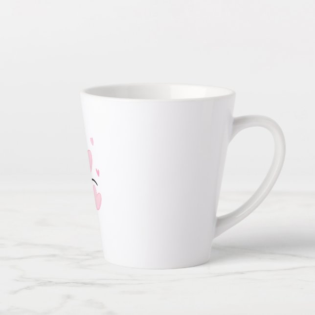 Caneca De Café Latte LOVE Typography Mug (Direita)