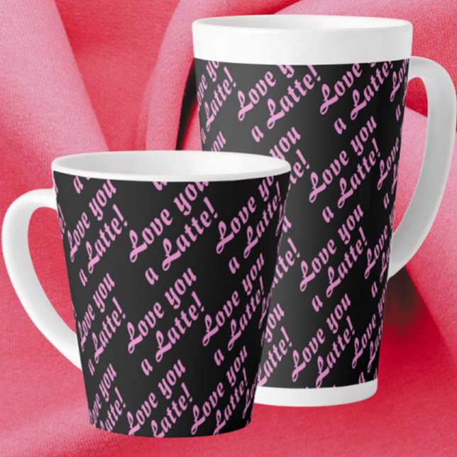Caneca De Café Latte  Love You A Latte Latte Mug (Love you a latte!)