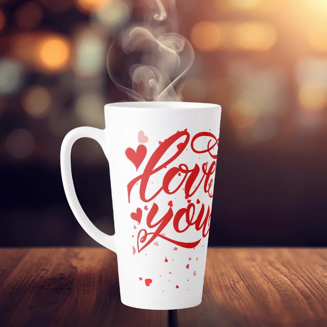 Caneca De Café Latte Love You Large Latte Mug (Criador carregado)