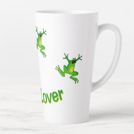Caneca De Café Latte Lover de Sapo bonito e copos