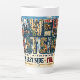Caneca De Café Latte Lower East Side Manhattan NYC