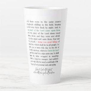 Caneca De Café Latte Luke 2:8 - 14 Coffee Mug