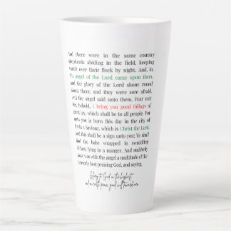 Caneca De Café Latte Luke 2:8 - 14 Coffee Mug
