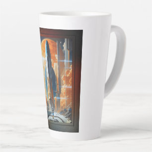 Caneca De Café Latte Lunar Lunar - Viagem para a Lua - Poster