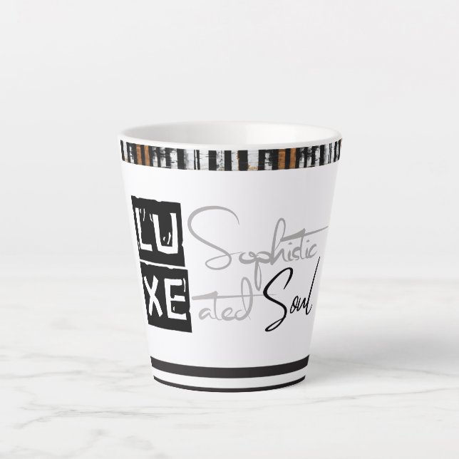 Caneca De Café Latte LUXE Sophisticated Soul (Frente)