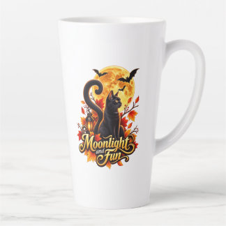 Caneca De Café Latte Luz do Luar & Diversão