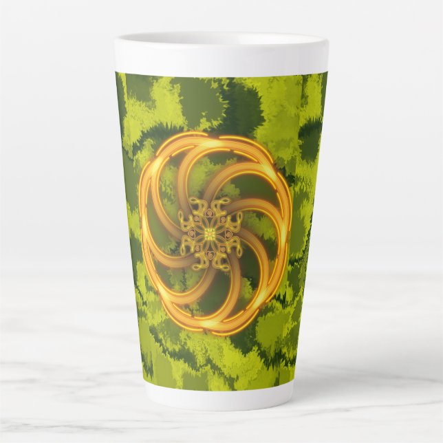 Caneca De Café Latte Luz solar (Frente)