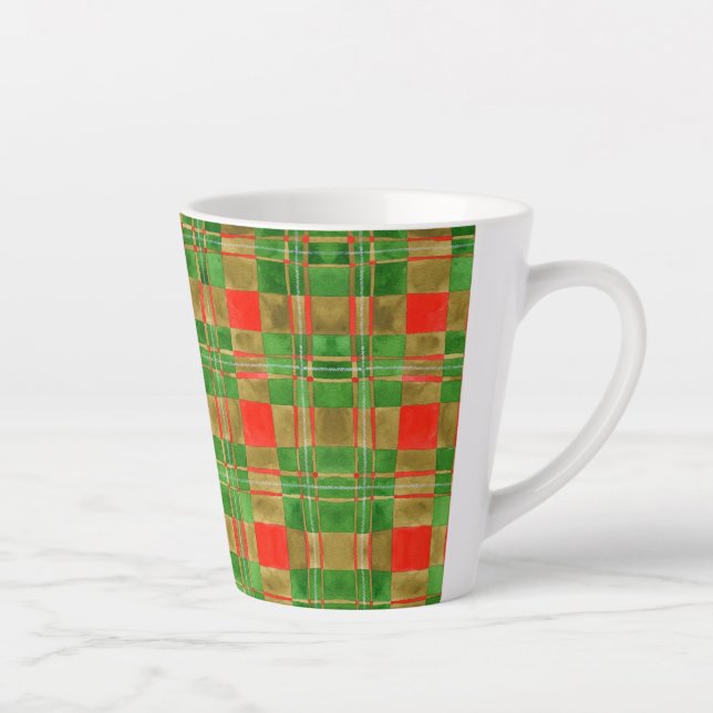 Caneca De Café Latte MAC GREGOR TARTAN Latte Mug (Direita)