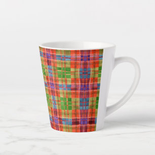 Caneca De Café Latte MAC RAE TARTAN Latte Mug