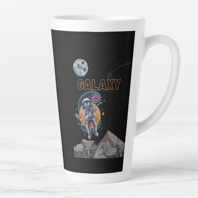 Caneca De Café Latte macaco GALÁXIA (Direita)