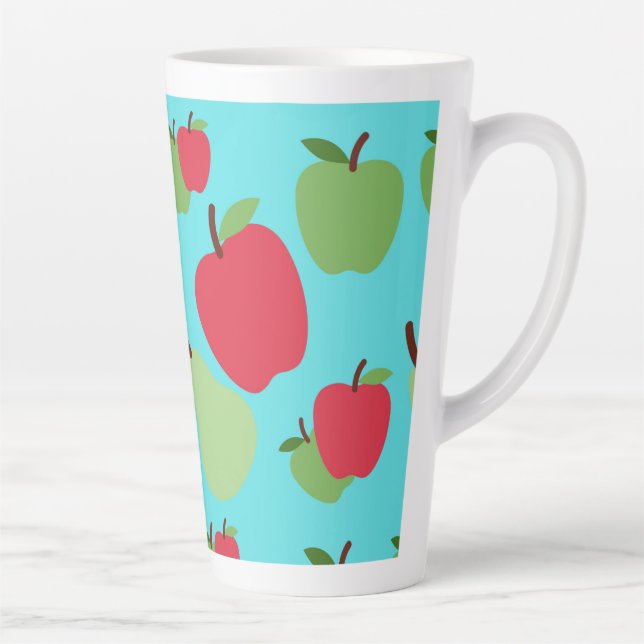 Caneca De Café Latte maçãs e peras (Direita)