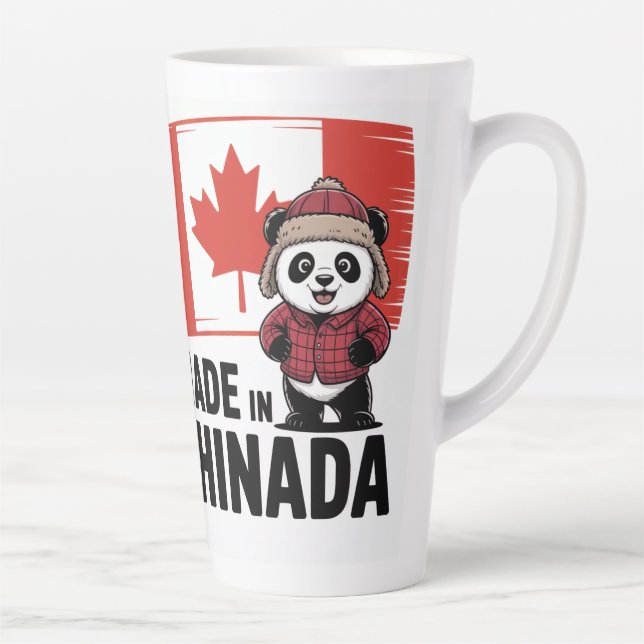 Caneca De Café Latte Made in Chinada Panda – Chinese Canadian (Direita)