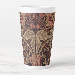 Caneca De Café Latte Madressilva por William Morris, Arte de Flores de 