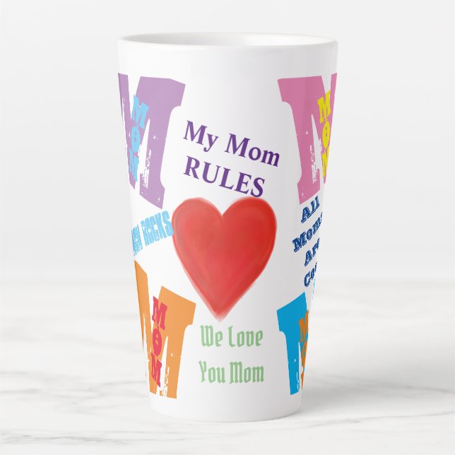 Caneca De Café Latte Mãe (Frente)